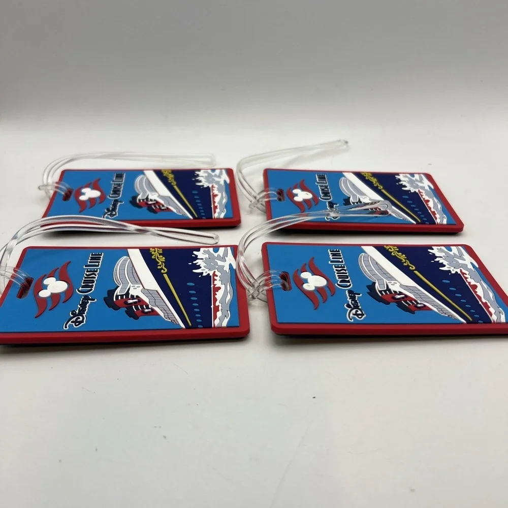 4x New Disney Cruise Line Sailing Ship Luggage Tag Lot Of 4